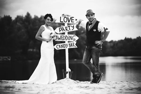 結婚式ラベル — ストック写真