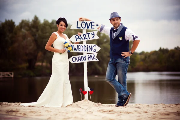 Bruiloft aanwijzer — Stockfoto