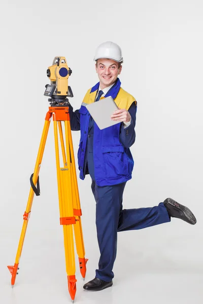 Surveyor isolated — Stock Photo, Image