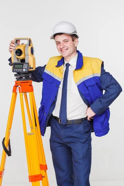 Surveyor isolerade — Stockfoto