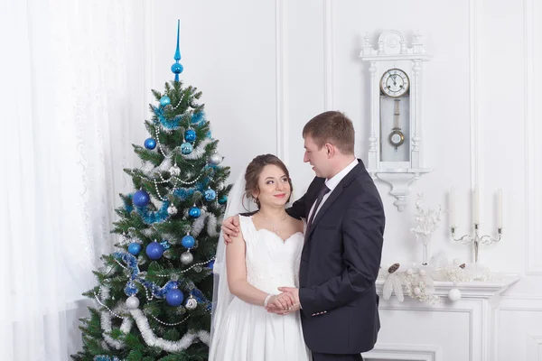 Ślub w nowym roku — Zdjęcie stockowe