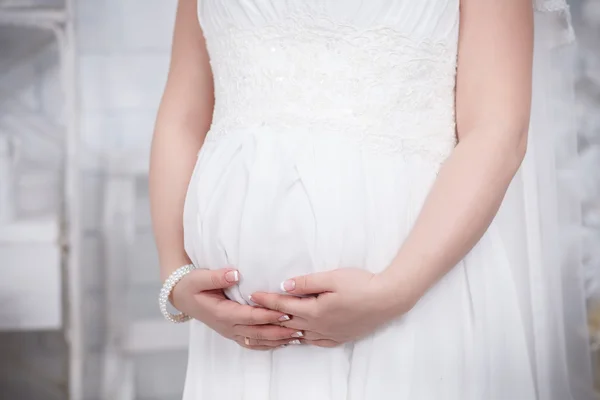 Vestido grávida — Fotografia de Stock