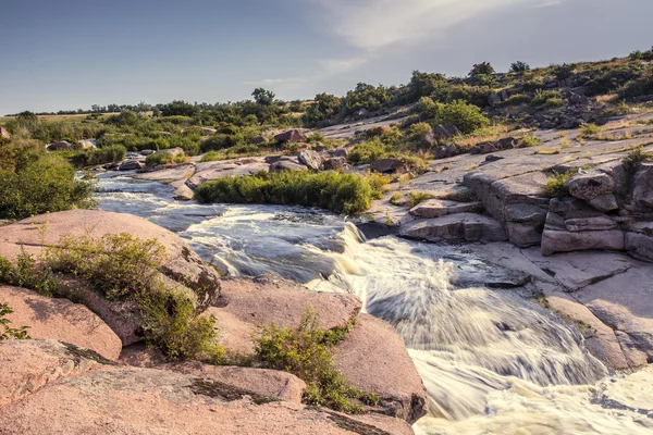 Nascer do sol, cachoeira — Fotografia de Stock