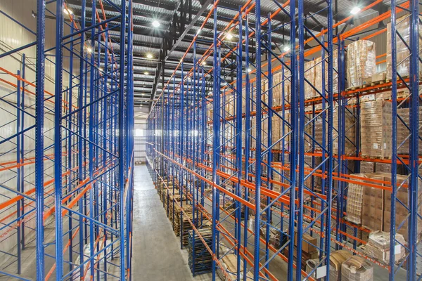 Warehouse shelves — Stock Photo, Image