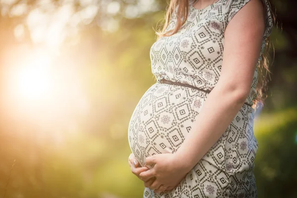 Pregnant belly — Stock Photo, Image