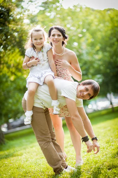Father, mother, daughter — Stock Photo, Image