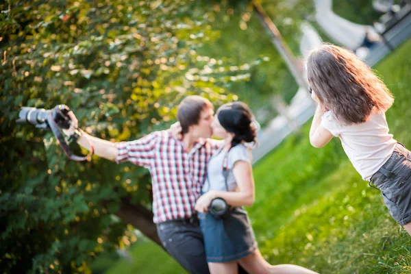 Kid fotograf — Stockfoto