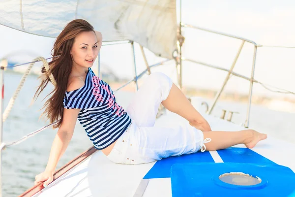 Csapat hajósok nő — Stock Fotó