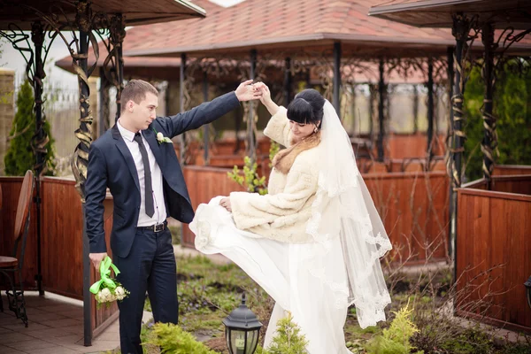 公園での結婚式 — ストック写真