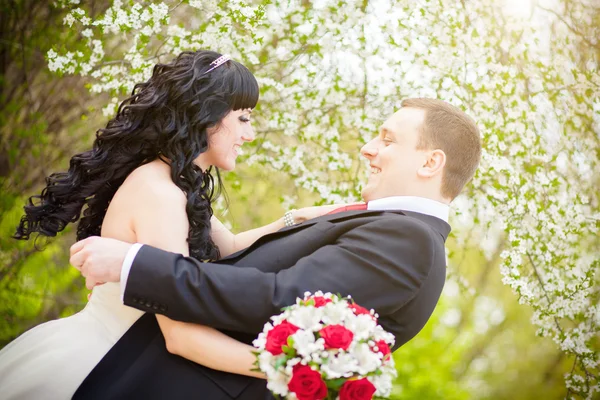 El novio y la novia — Foto de Stock