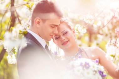 damat ve gelin ağaçlarda