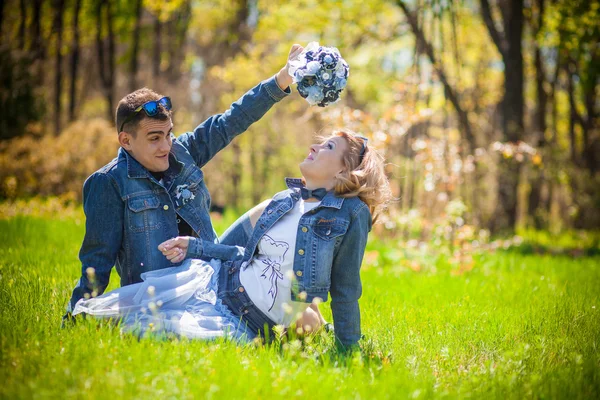 Gerade verheiratet — Stockfoto