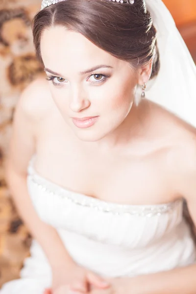 Close-up retratos da noiva — Fotografia de Stock