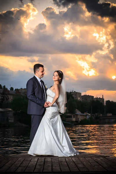 Wedding, beach, sunset, sky — Stock Photo, Image