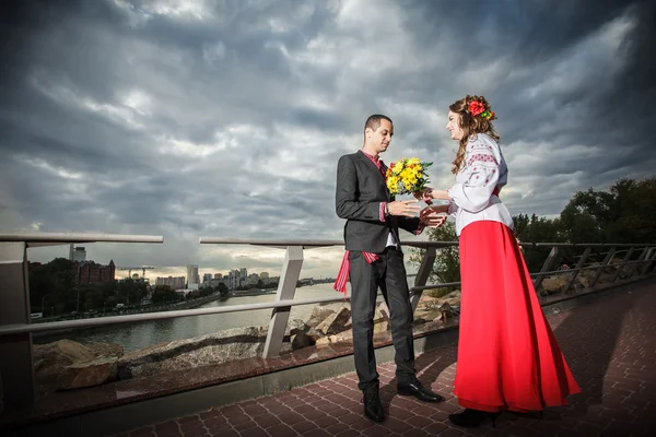 Nationale Hochzeit, Ukraine — Stockfoto