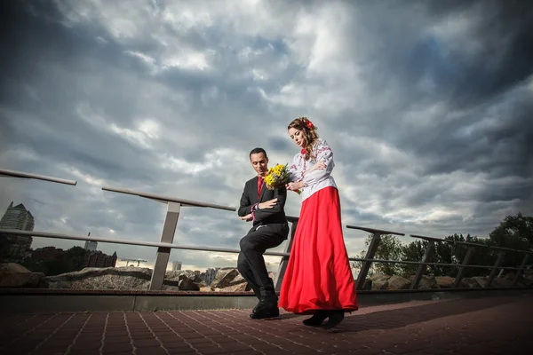 Украинская свадьба — стоковое фото