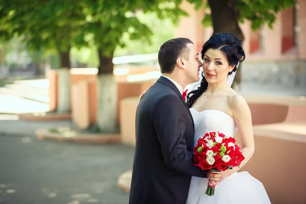 Casamento em vermelho — Fotografia de Stock