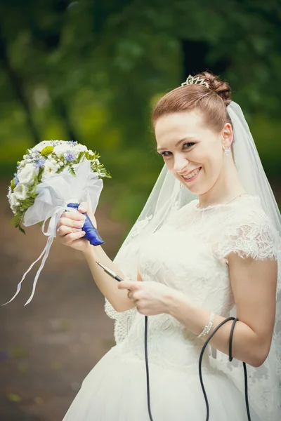 Funny bride — Stock Photo, Image