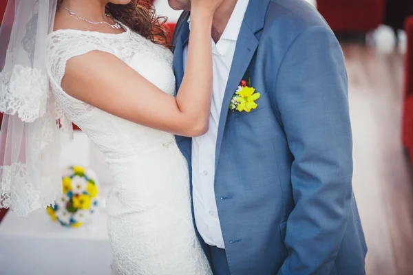 Groom, bride, happiness, smile — Stock Photo, Image