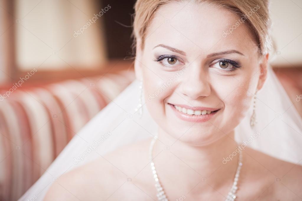 closeup portrait bride