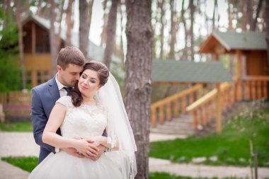 güzel gelin ve damat Park