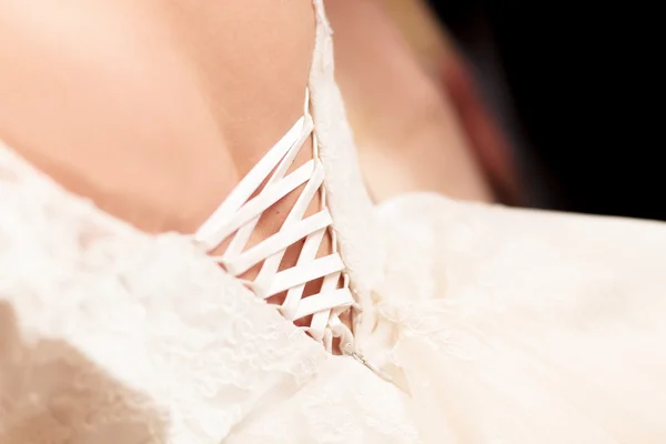 Robe de mariée dentelle — Photo