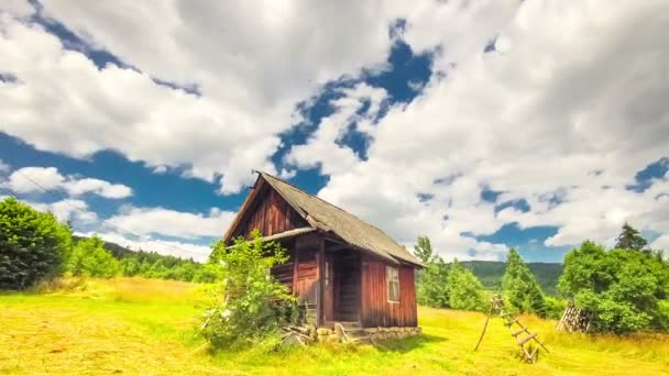 Aldeia rural lapso de tempo na paisagem HD — Vídeo de Stock