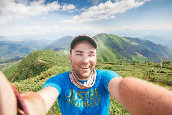Happy hiker — Stock Photo, Image
