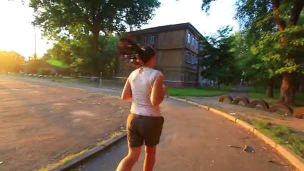 Jogging dans le parc — Video