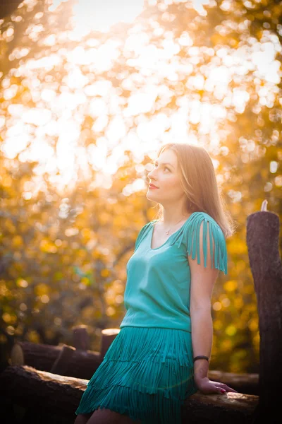 Chica sexy en la naturaleza — Foto de Stock