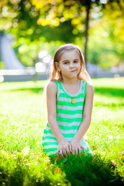 Displeased little girl — Stock Photo, Image