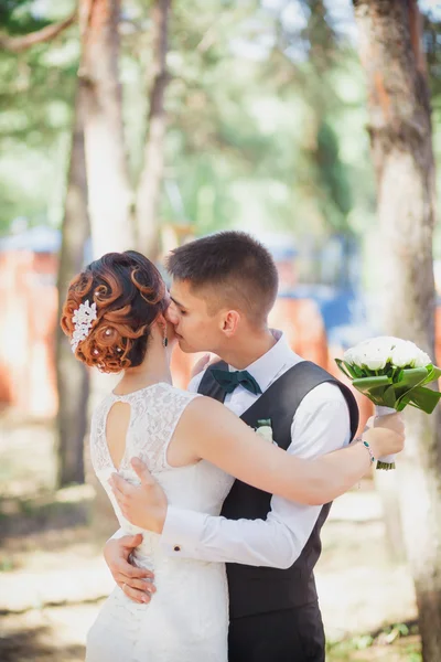 Sentimentos beijo de casamento — Fotografia de Stock
