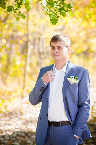 Elegant groom wedding — Stock Photo, Image