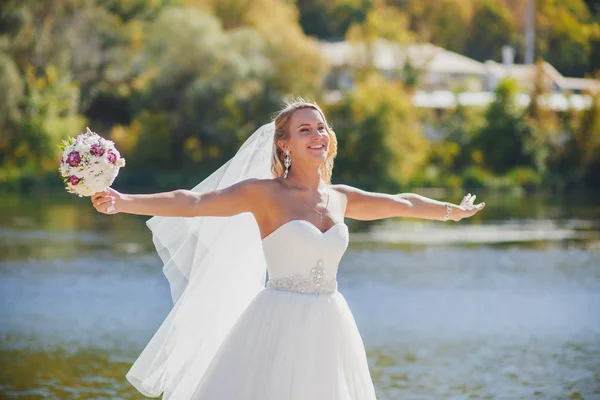 Veil is wind — Stock Photo, Image