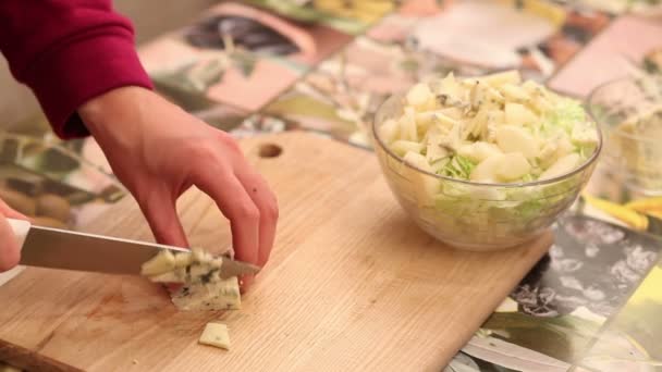 Kochen Diät Salat — Stockvideo