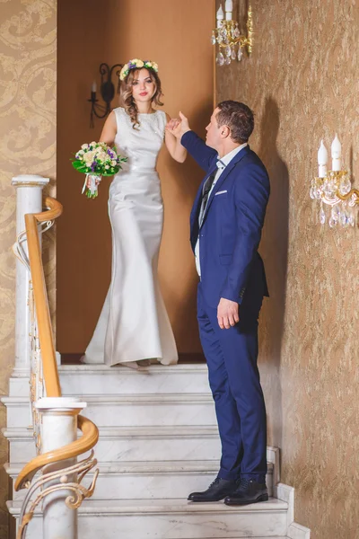 婚礼情感楼梯 — 图库照片