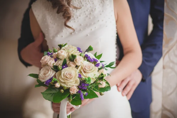 Smile kiss bride lips — Stock Photo, Image