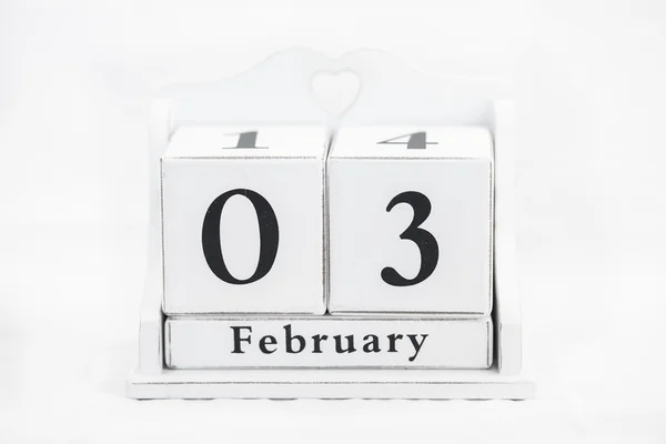 Calendario febrero fecha —  Fotos de Stock