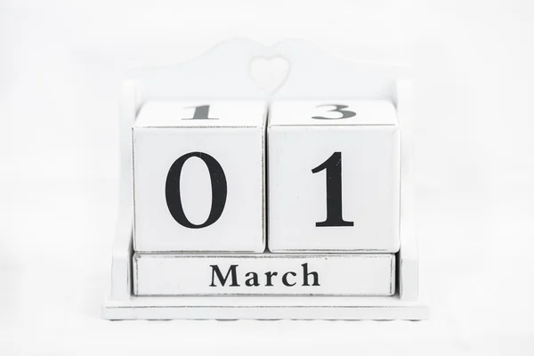 Calendario número de marzo —  Fotos de Stock