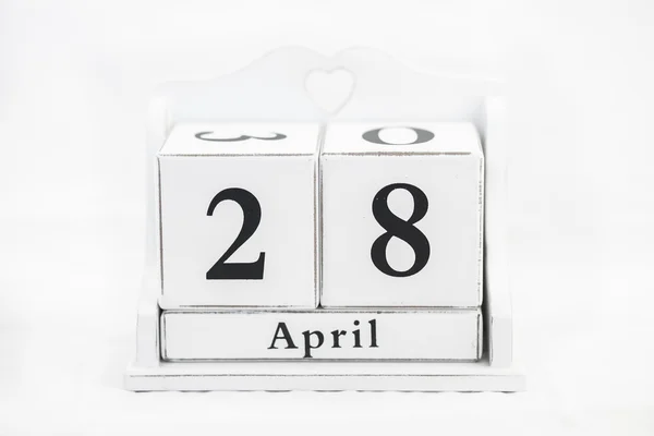 Calendário número de abril — Fotografia de Stock