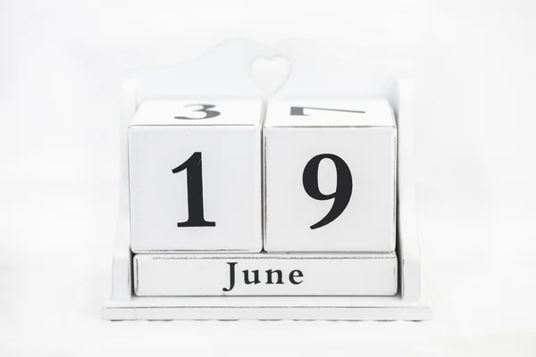カレンダーの 6 月数 — ストック写真