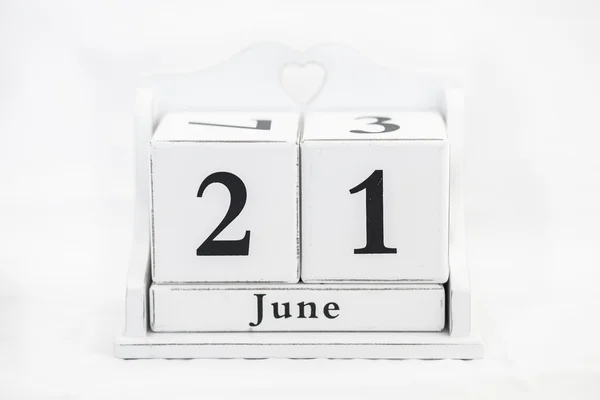 カレンダーの 6 月数 — ストック写真