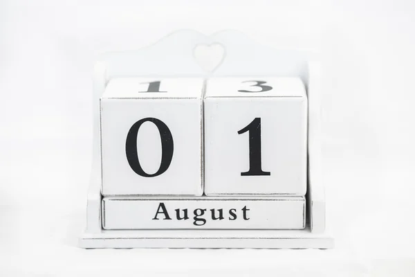 Календарное число августа — стоковое фото