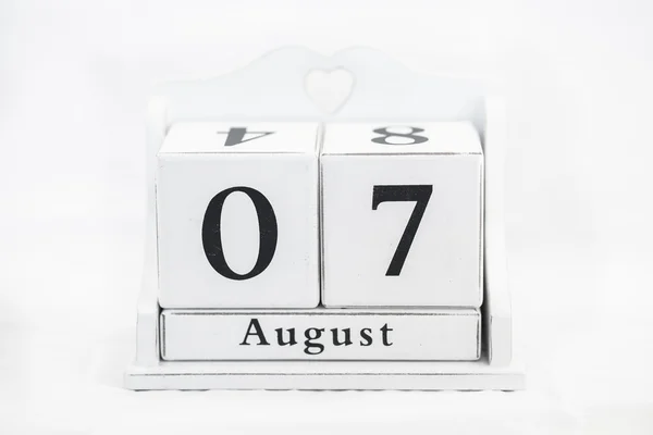 Calendário número de agosto — Fotografia de Stock