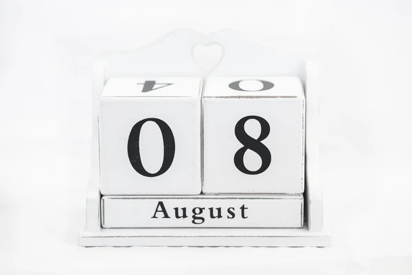 Calendário número de agosto — Fotografia de Stock