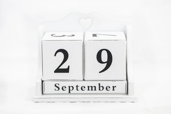 Número de setembro do calendário — Fotografia de Stock
