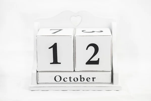 Kalendarz października numer — Zdjęcie stockowe