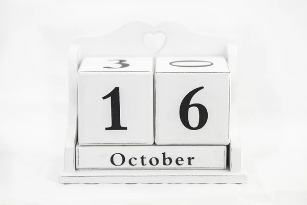 Número de outubro do calendário — Fotografia de Stock