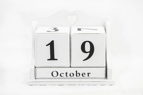 Календарное число октября — стоковое фото