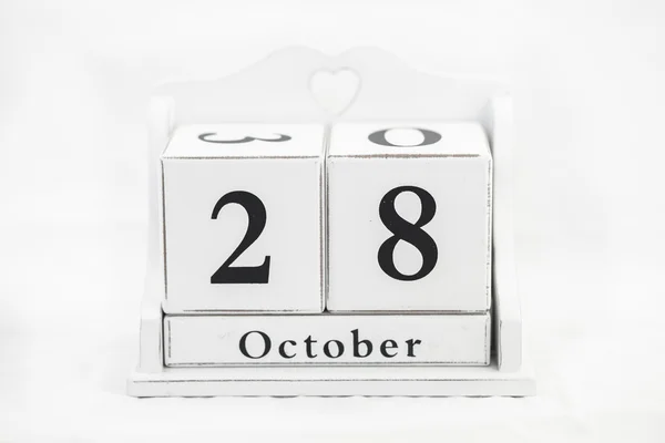 Kalendarz października numer — Zdjęcie stockowe